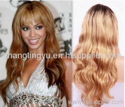 Blond body wave full lace wigs