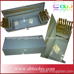 115Pcs Twist Drill Set Titanium Coated