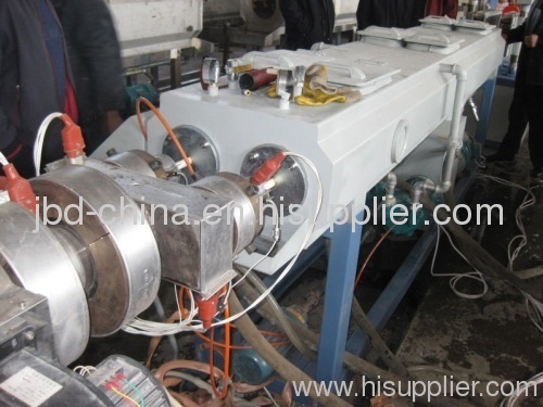 PVC double pipe extrusion line