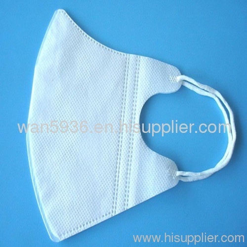 3 PLY non woven solid face mask with earloop