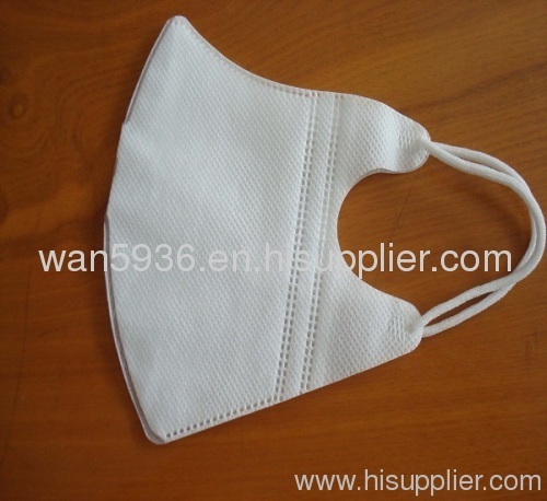 3 PLY non woven solid face mask with earloop