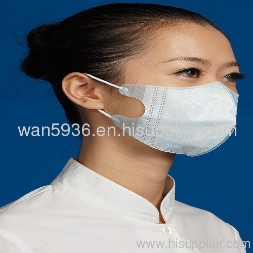 3 piece of non woven face masks with earloop