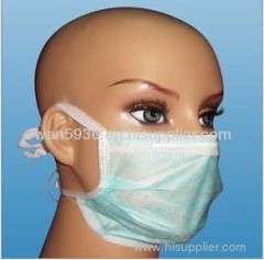 2 piece of non woven face masks with earloop