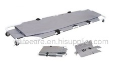 Aluminum body cover folding stretcher with wheel