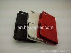 Iphone5 croco style wallet leather case