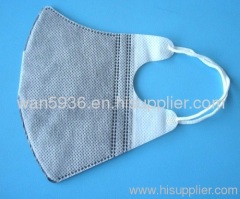 3 PLY non woven activated carbon mask with earloop