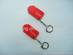 Plastic Eur coin holder keychain-03