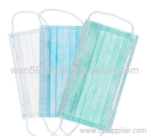 sell 1/2/3 pieces of non- woven disposable face masks with earloop or headloop