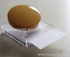 Round pill shaped plastic memo holder