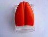 Lung shaped plastic memo holder