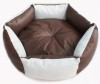 round leather bed