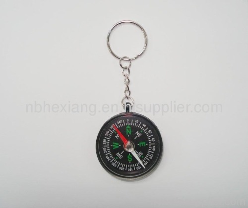 Plastic compass with keychain