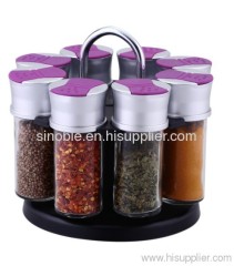 glassware; storage jar; kitchenware; bottle; spice rack