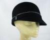 Cute Cap Shape Custom Casual Ladies Wool Felt Hats with Wool Band Zip for Fashion Place