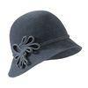 Fashion Custom Cloche Shape Wool Felt Hats With Felt Braid Knot For Women In Normal Day