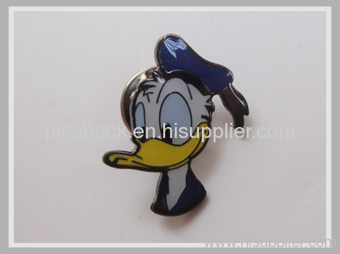 custom metal badges with soft enamel process , matt Gold plating