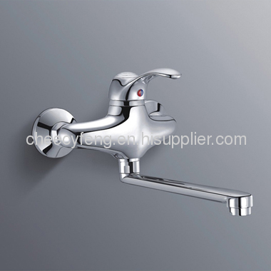 Wall mounted sink mixer