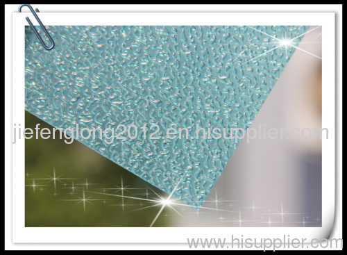 2mm blue polycarbonate embossed sheet for roofing