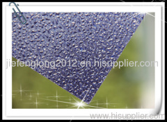 2mm blue polycarbonate rain drop sheet for roofing