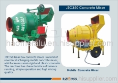 JZC350 portable concrete mixer with diesel engine