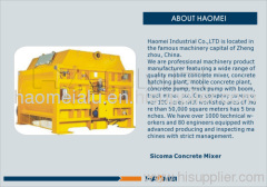 Concrete mixture machine SICOMA