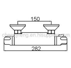 Thermostatic shower mixer