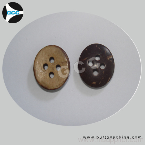 Natural 4hole coconut button