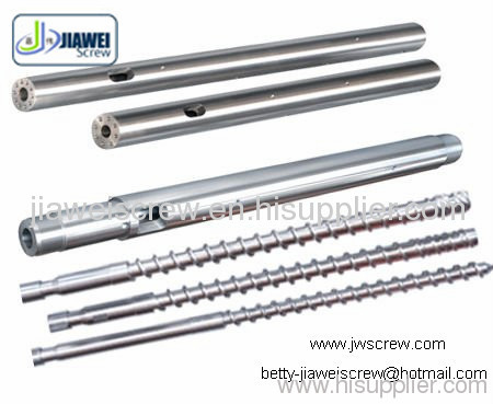 Bimetallic extruder twin screw and barrel