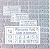 Custom date warranty labels,destructible warranty stickers
