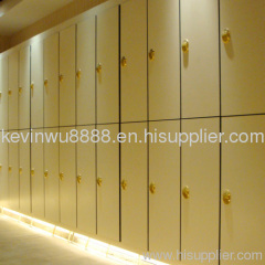 stock changing room plain 4 compartment hpl locker