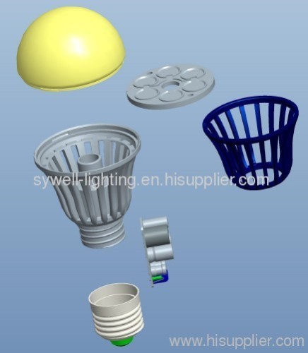 E27 Base MCOB Led Bulb r60 9w led bulb lamp