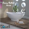 Gowell freestanding solid surface bathtub