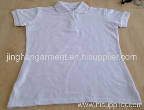 polo shirt white color 100% cotton