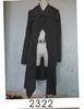 Black Wool / Acylic Womens Knitted Long Cardigan With Nice Design For Autumn