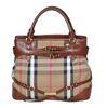 Brown Imitation Bridle Tote Replica Burberry Classic Bags With Cotton linen lining