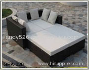 Rattan bed furniture