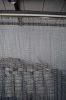 silver aluminum chain link curtain