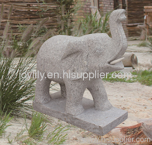 Garden elephant stone statue