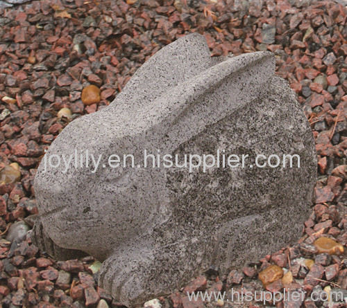 Rabbit stone statue