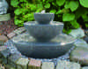 three tier stone fountain