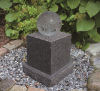 stone water fountain with Ball