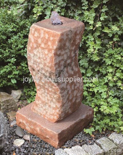 column stone fountain