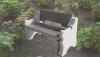 outdoor stone chair