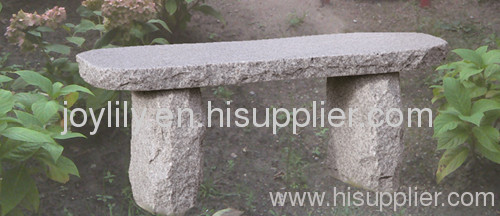 simple stone garden bench