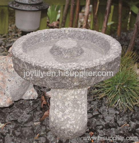 granite stone birdbath