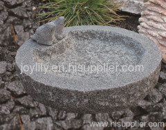 handmade birdbath