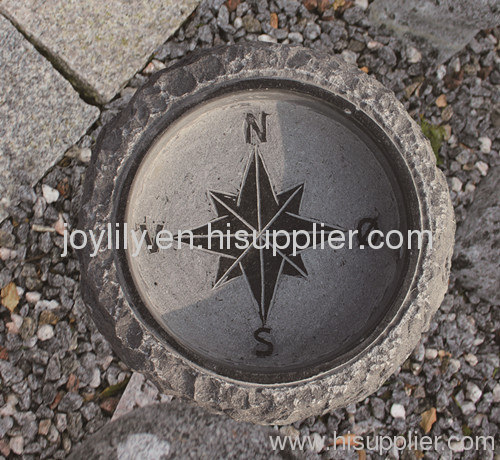 compass stone birdbath