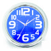 12" round plastic wall clock with aluminium dial