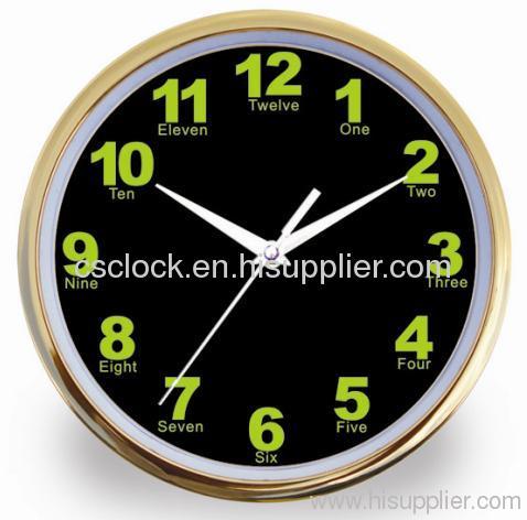 10inch plastic wall clocks