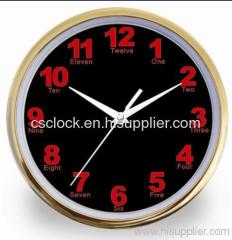 10inch plastic wall clocks